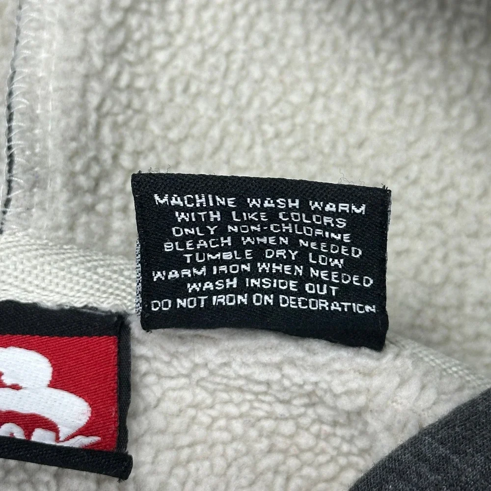 Tony Hawk Zip Up Hoodie Sherpa Lined Flame Phoenix‎ Graphic Gray Boys M (10/12)